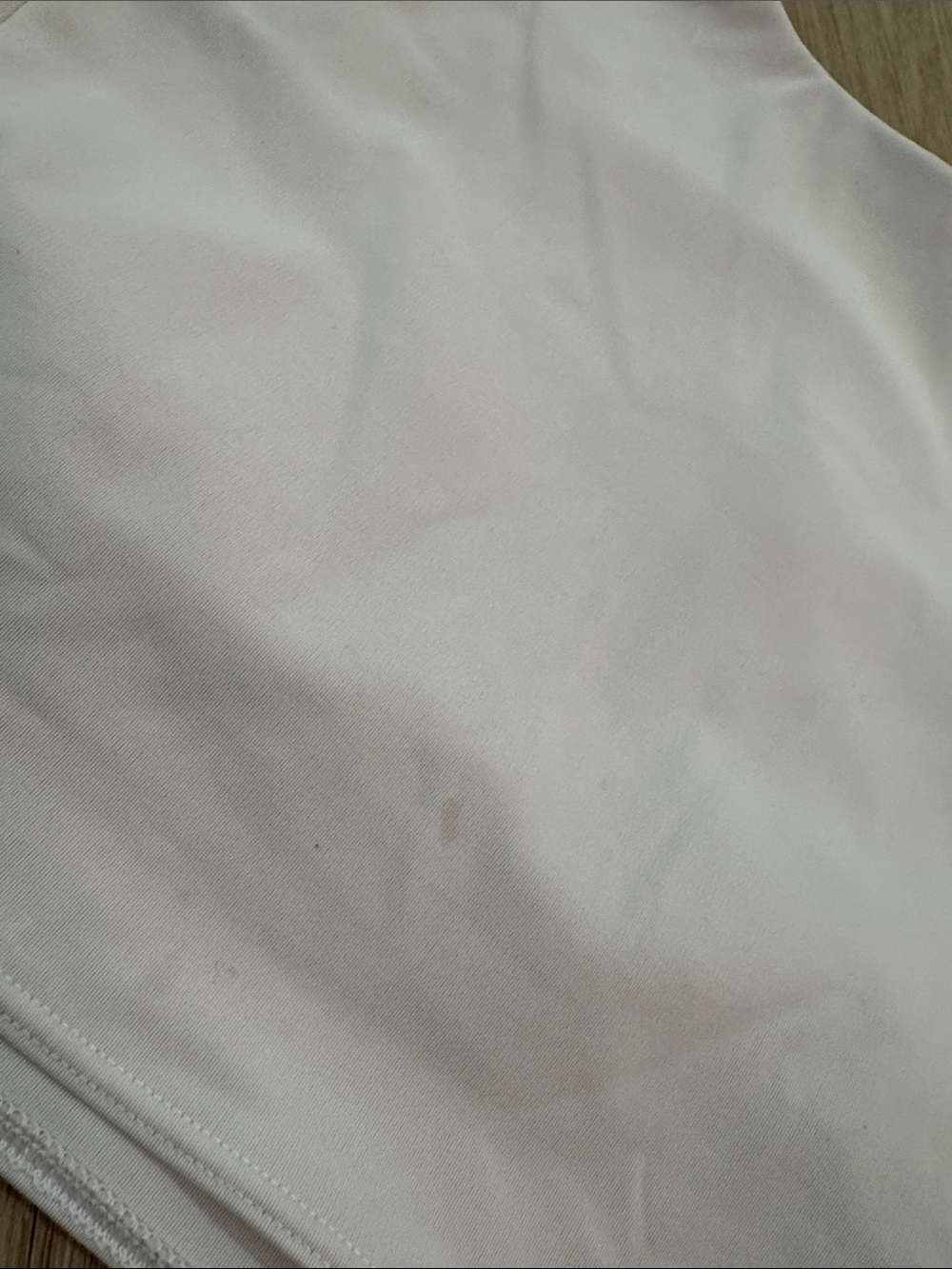Lululemon Strong Lines Bra Medium Support Sports Bra Sz 8 White high neck run - Picture 9 of 12